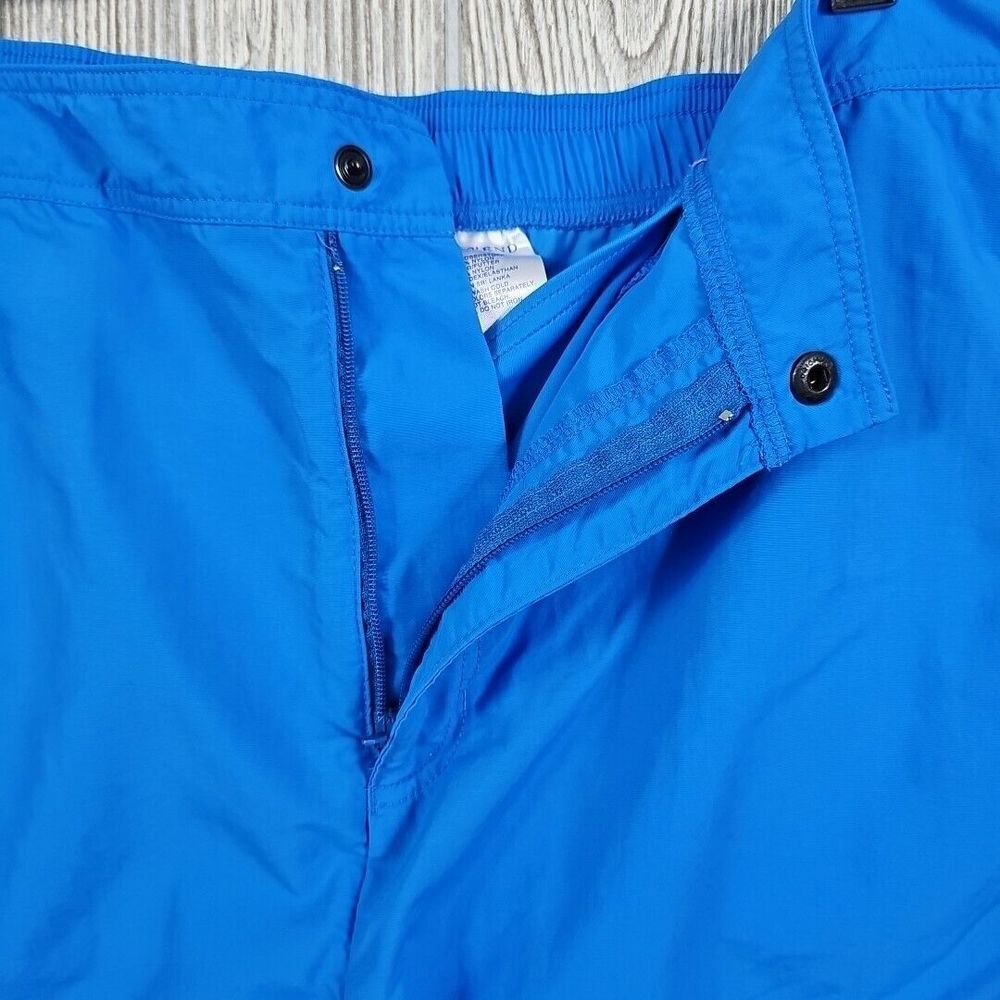 Lands End Swim Shorts Women's 14 Blue Built In Brief Pockets Beach Pool Vacation - Picture 7 of 9